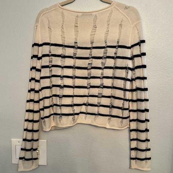 T by Alexander Wang Knit Striped Sweater - Picture 3 of 5